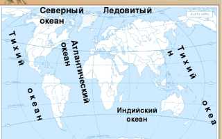 Мировой океан рельеф моря заливы проливы